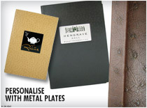 Metal Plates - Personalise peacock with metal plates