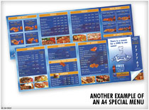 Another example of an A4 special menu