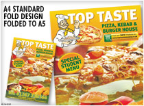 A4 Standard Fold Design Folded to A5